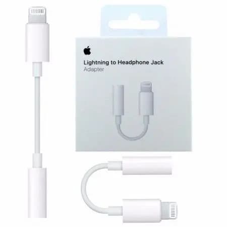 5ps Adaptador Lightning para Fone de Ouvido de iPhone e iPad Branco