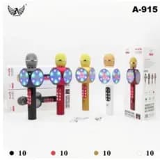 Microfone Hifi S Fio Bluetooth Karaokê Speaker Usb Led A-915