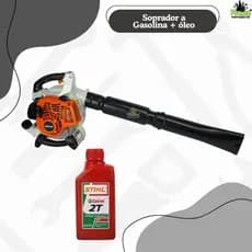 SOPRADOR DE FOLHAS A GASOLINA PROFISSIONAL KNAKASAKI + OLEO CASTROL