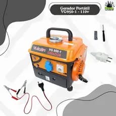 Gerador Portátil Vulcan VG950-1 950W Monofásico 110V
