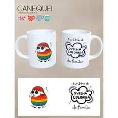 Caneca colorida frase divertida Ovelha Rita Lee | Orgulho LGBTQIAPN+