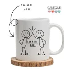 Caneca Foto ou Arte | Presente Criativo 325ml | Caneca Personalizada