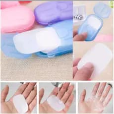 Kit Com 3 /5 Sabonetes Portátil Em Folhas Descartáveis Para Lavagem Higiene Das Mãos 60 /100 Folhas