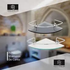 Prateleira para banheiro - Porta Shampoo Vidro
