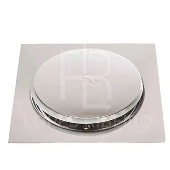 Ralo Inteligente Click Para Banheiro 10x10 Cm Inox
