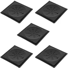 Combo 5 Grelhas 10x10 Preto com Caixilho