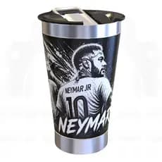 Copo Térmico Neymar Jr 2026 Personalizado Caneca Futebol com Tampa  Presente para Torcedor Copa do Mundo Brasil