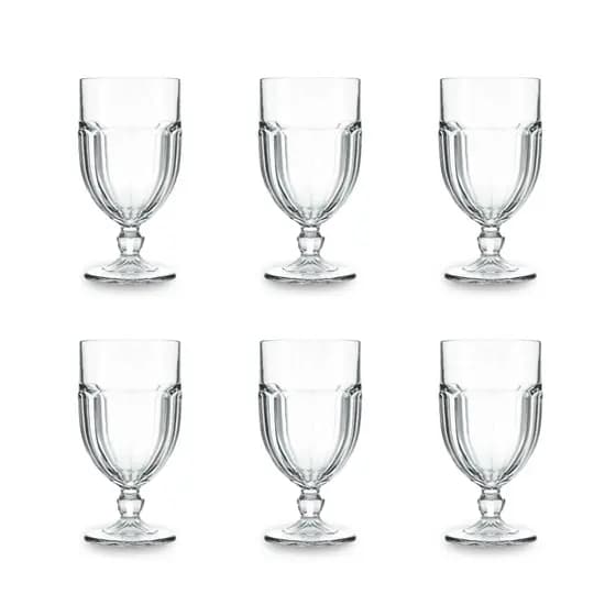 Jogo 6 Taças Jade de Vidro 450ml | Vidro Grosso, Resistentes