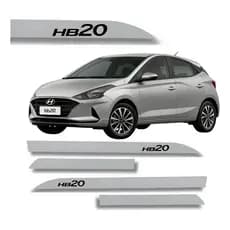 Friso Porta Hyundai Hb20 Original Prata Sand 2013 À 2023