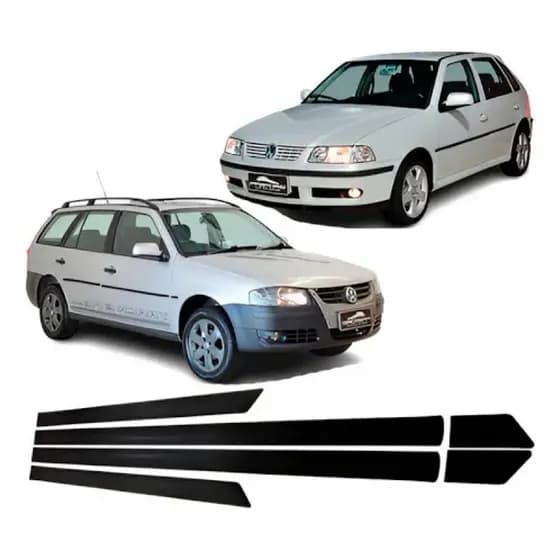 GOL G3/4 PARATI 4 portas friso lateral modelo borrachão preto