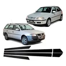 GOL G3/4 PARATI 4 portas friso lateral modelo borrachão preto