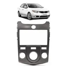Moldura  KIA CERATO ar analogico Painel 2 Din 7 Polegadas 09 10 11 12 13