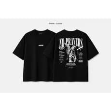Camiseta Boxy Fit Oversized Masculina - Estampada Camiseta Curta Americana Tendencia 2026