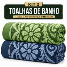 Kit 2 Toalhas de Banho 1,40x0,70 | Grossa Macia Alta Absorção | PREMIUM