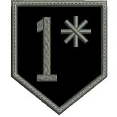 Patch Bordado 6x5 cmOne Ask (asterisc) Com carrapicho,  para Costurar  ou Termocolante.