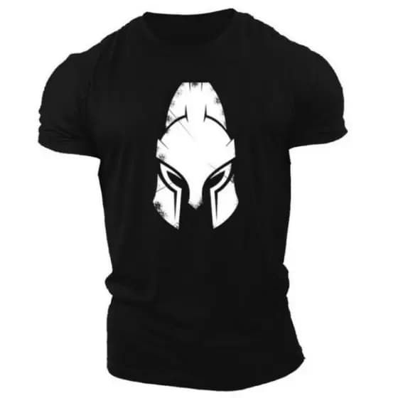 Camiseta Spartano Camiseta 300 camiseta molon labe camiseta ElmoRomano 2 cores 100% algodão