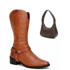 Kit Texana Western Caramelo Estilo Boiadeira Com Cabresto Removivel Acompanha Bolsa Blogueira