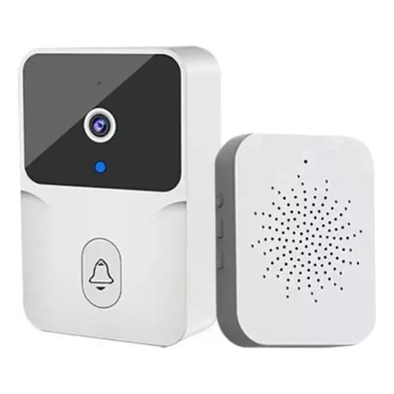 Campainha C/ Camera Wifi Sem Fio Inteligente Interfone Au...