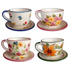 ✨Xícara Para Caldos E Sopas Ou Cachepô Decorativo | Cerâmica Esmaltada