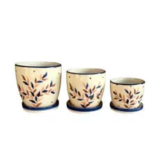 🌿 Cachepô de Cerâmica 🪴 Decoração Casa e Jardim – G/M/P