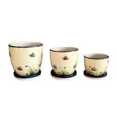 🌸 Cachepô Decorativo 🏡 Cerâmica G, M ou P – Escolha o Tamanho