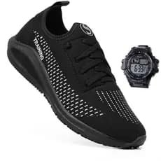 Tenis Academia Olimp Masculino Corrida Esportivo Caminhada Treino CrossFit Leve Macio Confortavel + Relógio