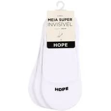 Kit 3 Pares Meias Cano Invisível Hope Fresca Calcanhar Anatômico Firme Soquete Algodão Silicone Macia
