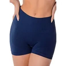 Shorts Demillus Academia Fitness Cintura Alta Texturizado Feminino Microfibra 94235