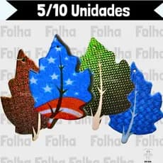 KIT 5/10 Unidades AROMATIZANTES Cheirinho para Carro Em Formato de FOLHA - BARATÃO