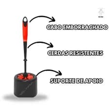 escova Sanitário Com Suporte Limpa Vaso Privada - BARATÃO