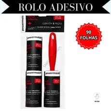 Rolo Adesivo Tira Pluma Pelo Cabelo da Roupa, 90 Folhas Descartaveis - Baratão