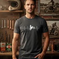 Camiseta Camisa masculina MOTO CROSS Pulsando Trilha