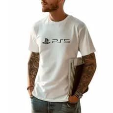 Camiseta Ps5 Playstation Geek Nerd Algodão