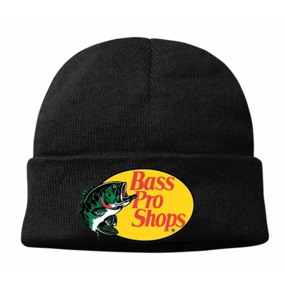 Touca Pesca Bass pro Inverno Masculina Feminina Gorro Preta