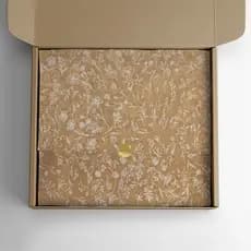 100 Folhas Papel de Seda Kraft Premium Estampa Floral Embrulho Lojas Roupas Artesanato Presentes Doces
