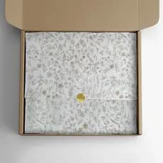Papel Seda Premium Estampa Floral 50 Folhas Papel Delicado e Sofisticado Para Roupas Presentes Cestas e Artesanato