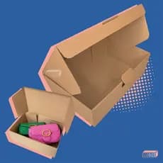 Caixa de Papelão Resistente 50, 20 ou 10 Unidades 27x18x9cm Kraft Envios E-commerce Lojas Roupas Cosmético Artesanato