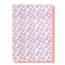 Papel de Seda Premium Estampa Corações 25x35cm Para Embalagem Presente Lojas Roupas Cosméticos Semi Joias Sofisticado