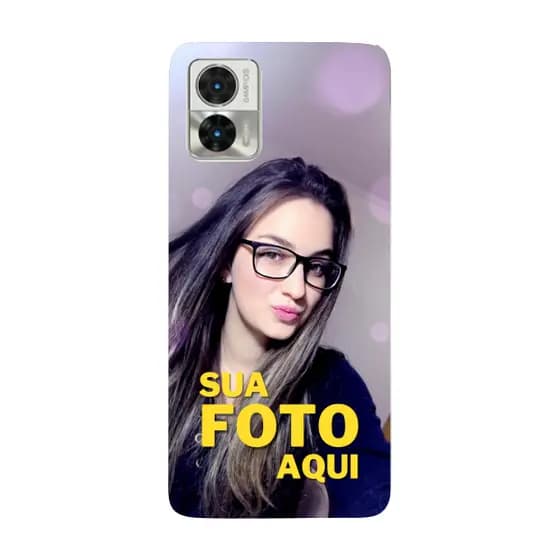 Capinha para Moto Edge 30 Neo Anti Impacto Personalizada - Com Foto