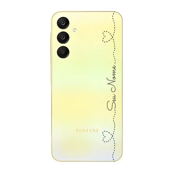 Capinha para Samsung A55 Anti Impacto Personalizada - Nome na lateral e fundo transparente