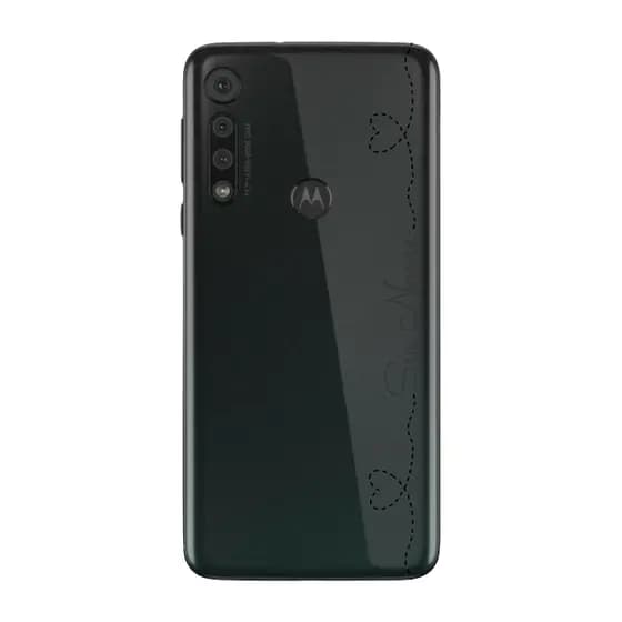 Capinha para Moto G8 Play Anti Impacto Personalizada - Nome na lateral e fundo transparente