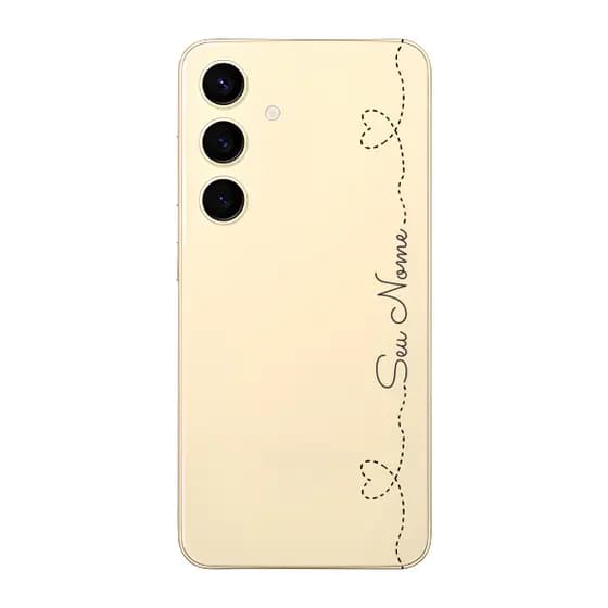 Capinha para Samsung S24 Anti Impacto Personalizada - Nome na lateral e fundo transparente