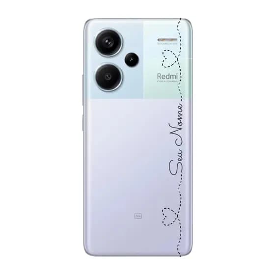 Capinha para Xiaomi RedMi Note 13 Pro Plus Anti Impacto Personalizada - Com Nome na lateral - Fundo transparente