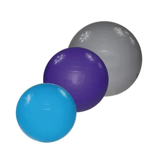 Kit 3 Bola Suiça Pilates Yoga Abdominal 55cm 65cm 75cm