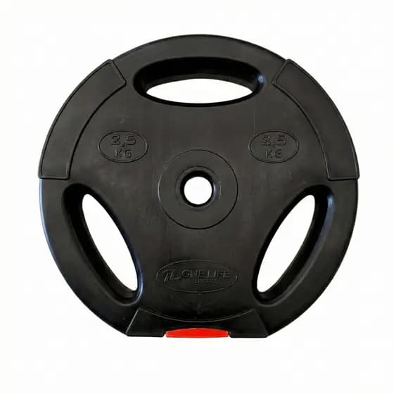 Anilha 2,5kg Injetada Par One Life Sports® Fitness Academia Musculação