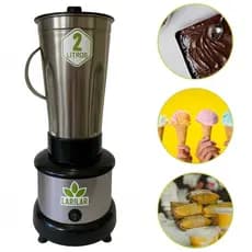 Liquidificador Industrial 2 Litros Baixa Rotação Massas Açai bolos temperos ingredientes pesados