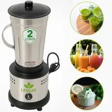 Liquidificador Industrial 2 Litros Alta Rotação Sucos Vitaminas e Molhos Inox - 800w
