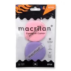 Esponja Macrilan EP28 Air Cushion Profissional Para Base e Pó Toque Macio Alta Qualidade