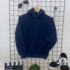 Casaco Moletom Infantil Masculino e Feminino Escolar Flanelado Bolso e Capuz Inverno.