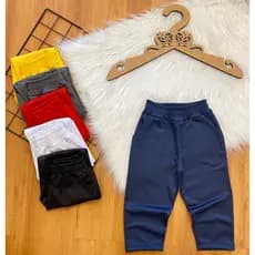 Calça Lisa Básica Uniforme Escolar Unissex Infantil Menina/Menino.